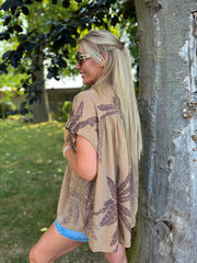 Camel Palm Leaf Top Millie