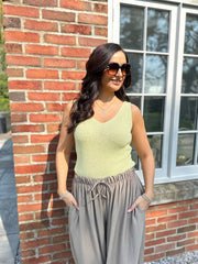 Lemon Shimmer Knit Vest Palmer