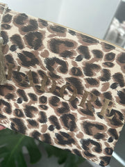 Natural Leopard Amour Cosmetic Bag