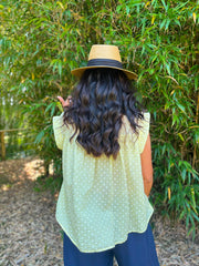 Lemon Polka Dot Top Ashley