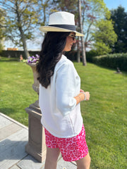 Pink Leopard Pocket Detail Shorts Co-Ord June