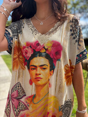 Frida kahlo Shimmer Dress Harriet