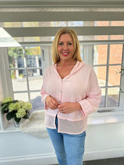 Pink Bubble Cotton Hooded Jacket Hayley