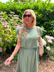 Khaki Top & Skirt Set Daniella