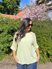 Lemon Net Sleeve Top Julia