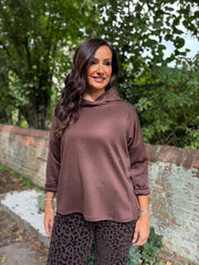 Chocolate Diamante Hoodie Kylie