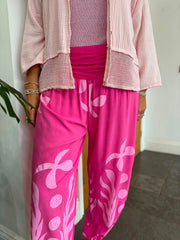 Lipstick Coastal Print Hareem Trousers
