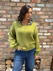 OIive Scarf Accent Jumper Amanda