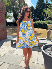 White Mediterranean Bubble Cotton Dress Jill