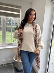 Antique Cream Crew Neck Knit Katya