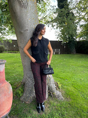 Black Knitted Waistcoat Priya