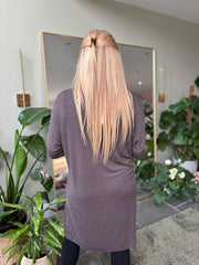 Chocolate Soft Touch Tunic Dress Alma