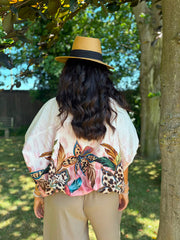 Pink Leopard Floral Top Sasha