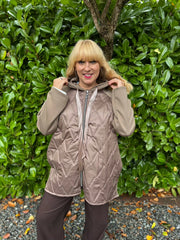 Mocha Quilted Jacket Eden