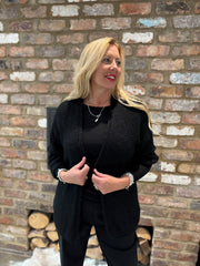 Black Edge Top Edge Cardi Lynn