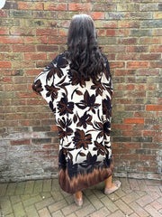 Chocolate Ombre Floral Dress Stephanie