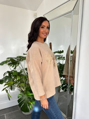 Stone Tree of Life Ribbed Sweatshirt Brooke