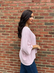 Rose V-Neck Reverse Seam Knit Diana