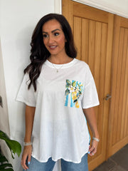 White Striped Lemon Tee Brianna