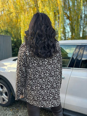 Chocolate Leopard Knit Tamsin