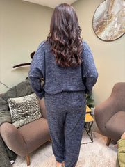 Navy Marl Soft Lounge Set Kennedy