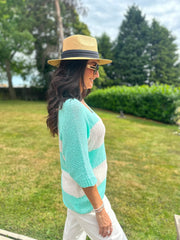 Mint Striped Knit Rita