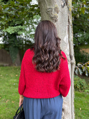 Wine Popcorn Knit Martha