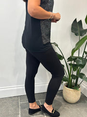 Black Fleece Lined Leggings