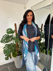 Navy Marl Two Piece Fine Knit Danni