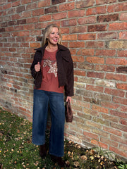 Rust Soft Touch Star Top Kelly