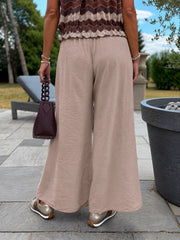 Mocha Wide Leg Pull on Silvia Trousers