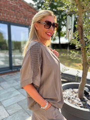 Mocha Sequin Star Co-Ord Taryn