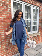 Navy Basic Tee Shirley