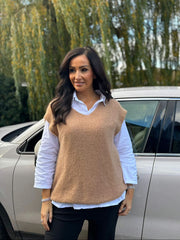 Camel Shirt and Tank Two Piece Gio