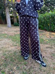 Black Polka Dot Tracksuit Darla