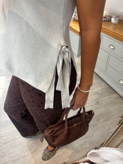 Stone Tie Detail Knitted Tank Lola