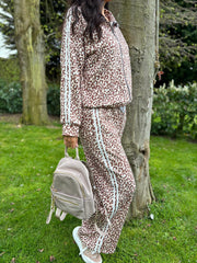 Mocha Leopard Tracksuit Serena