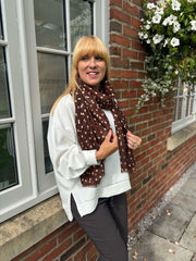 Chocolate Mini Love Heart Scarf