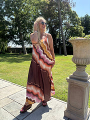 Chocolate Marble Tide Dress Odette