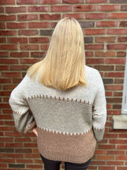 Camel Block Stitch Jumper Edie