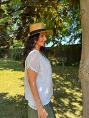Stone Layered Net Top Elise