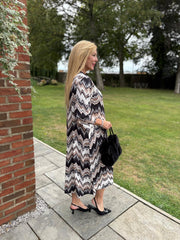 Stone Zig Zag Longline Dress Briella