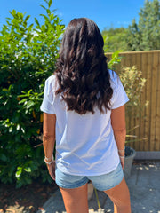 Pink Diamante Circle Pattern Tee April