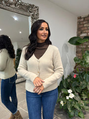 Stone Soft Knit Cardi Kesha