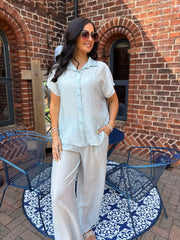 Blue Embellished Blouse Danica