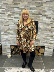 Latte Brushed Animal Tunic Gloria