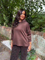 Chocolate Diamante Hoodie Kylie