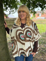 Stone Tie Dye Print Blouse Katherine