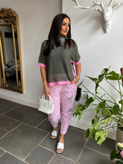Pink Sequin Star Trousers