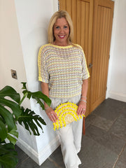 Lemon Multi Stripe Knit Hayley